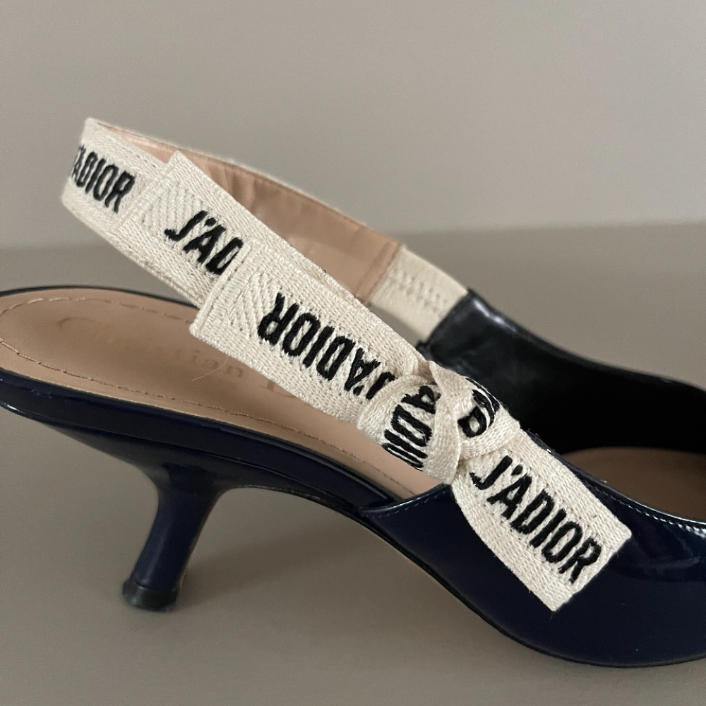 Scarpin Christian Dior J'adior Verniz Azul